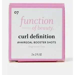 Function of Beauty Set of 2 Curl Definition Booster Shots Organic Flaxseed Oil